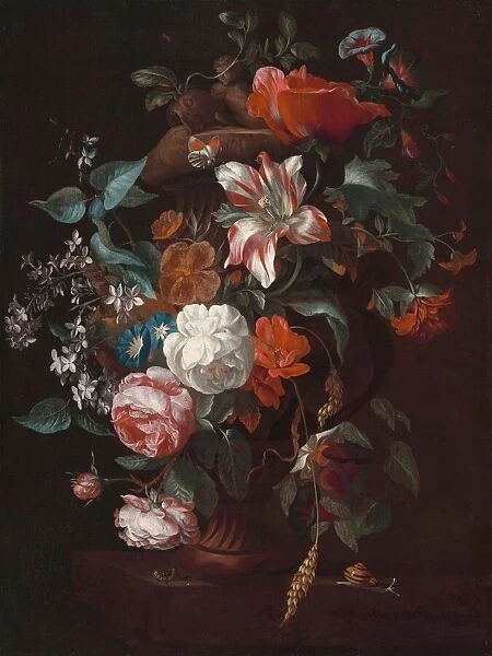 Flowers in a Vase, c. 1700. Creator: Philips van Couwenbergh