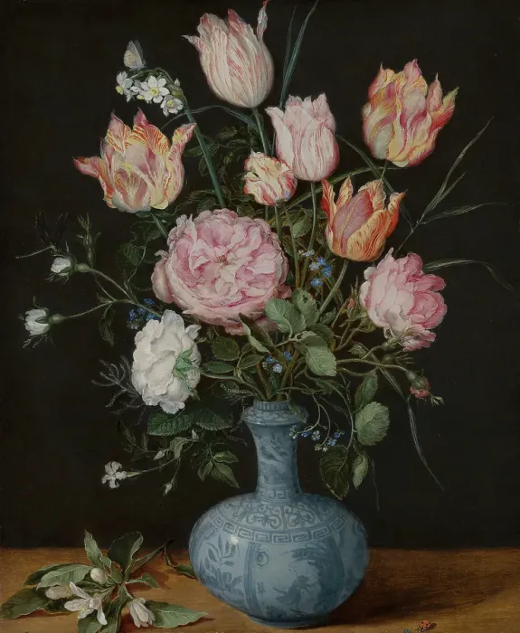 Framed Print : Flowers in a Wan-Li Vase, c1610-1615. Creator: Jan Brueghel the Elder Framed Print : Flowers in a Wan-Li Vase, c1610-1615. Creator: Jan Brueghel the Elder