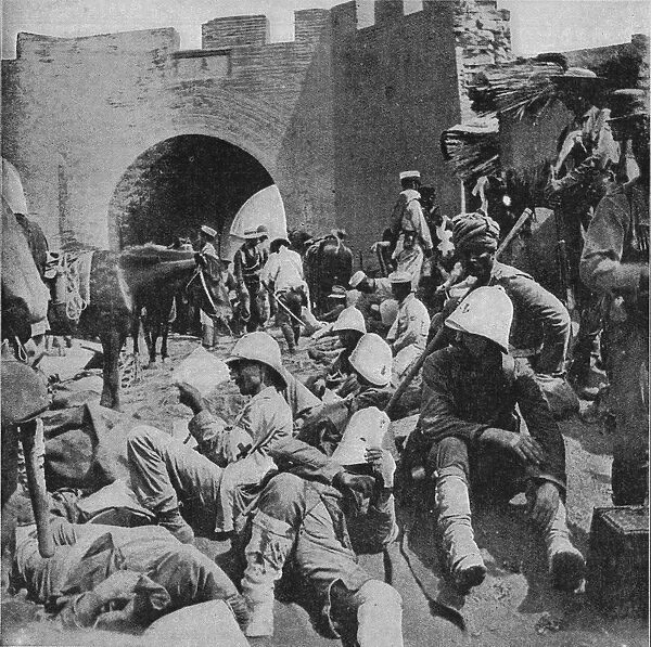In the Flowery Land - The Wounded of the Allies at the Mud Gate, Tientsin, 1900