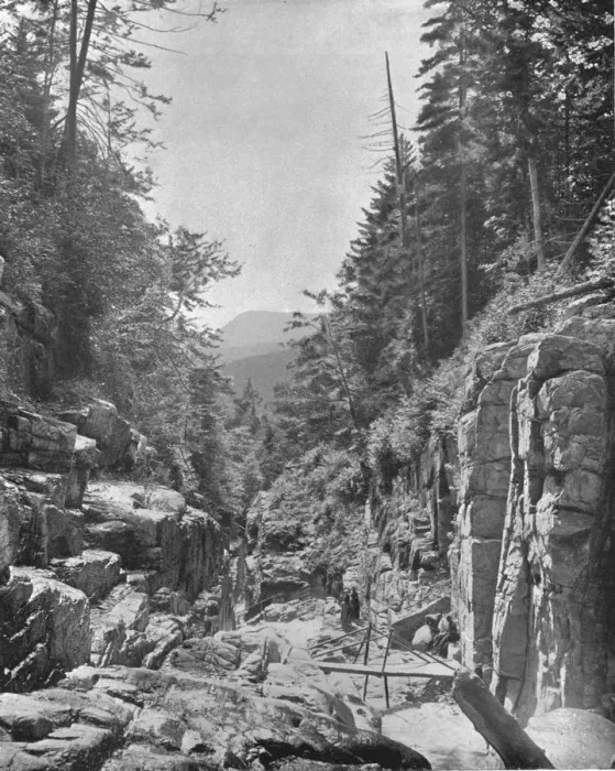 Framed Print : The Flume, Franconia (White) Mountains, New Hampshire, USA, c1900. Creator: Unknown