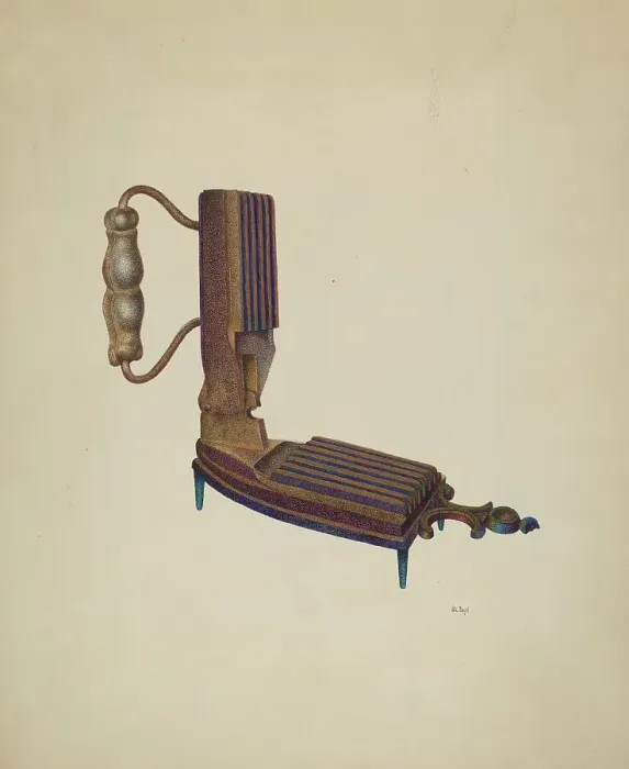 Framed Print : Fluting Iron, c. 1940. Creator: Joseph L. Boyd Framed Print : Fluting Iron, c. 1940. Creator: Joseph L. Boyd