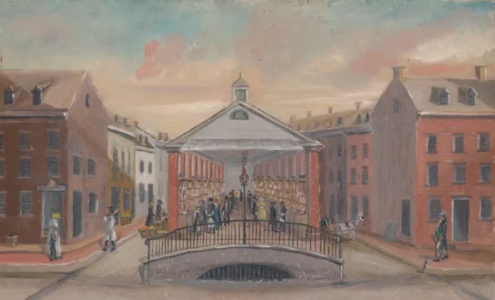 Framed Print : Fly Market, 1870s. Creator: William P. Chappel Framed Print : Fly Market, 1870s. Creator: William P. Chappel