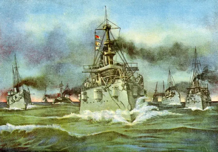 Framed Print : The Flying Squadron, Spanish-American War, 1898 Framed Print : The Flying Squadron, Spanish-American War, 1898