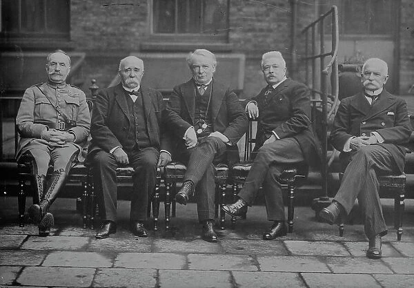 Foch, Clemenceau, Lloyd George, Orlando, Sonnino, between c1915 and c1920. Creator: Bain News Service