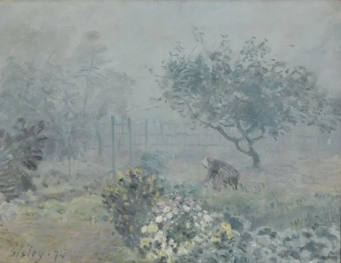 Framed Print : Fog, Voisins, 1874. Artist: Sisley, Alfred (1839-1899) Framed Print : Fog, Voisins, 1874. Artist: Sisley, Alfred (1839-1899)
