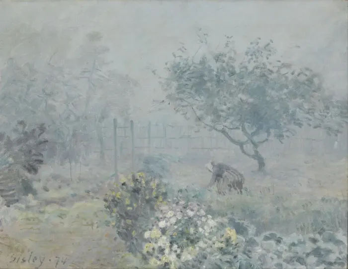 Framed Print : Fog, Voisins, 1874. Artist: Sisley, Alfred (1839-1899) Framed Print : Fog, Voisins, 1874. Artist: Sisley, Alfred (1839-1899)