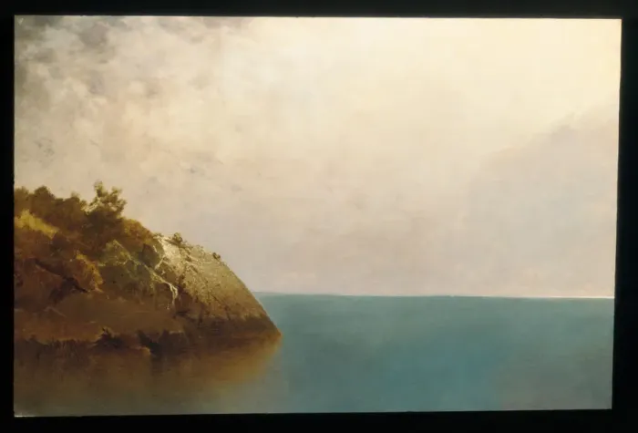 Framed Print : A Foggy Sky, 1872. Creator: John Frederick Kensett Framed Print : A Foggy Sky, 1872. Creator: John Frederick Kensett