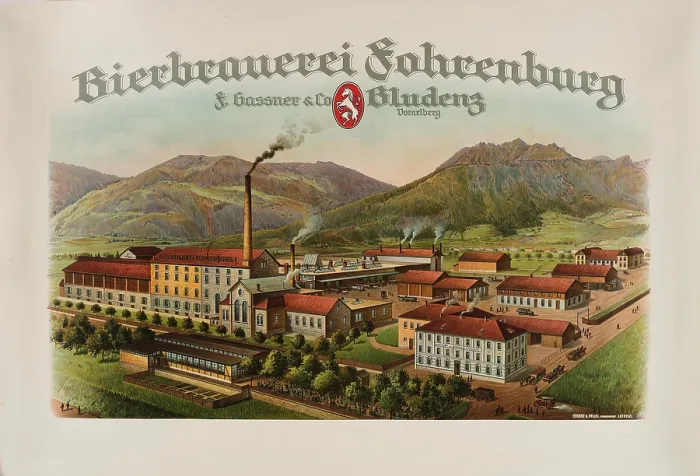 Framed Print : The Fohrenburg brewery, 1910s. Creator: Anonymous Framed Print : The Fohrenburg brewery, 1910s. Creator: Anonymous