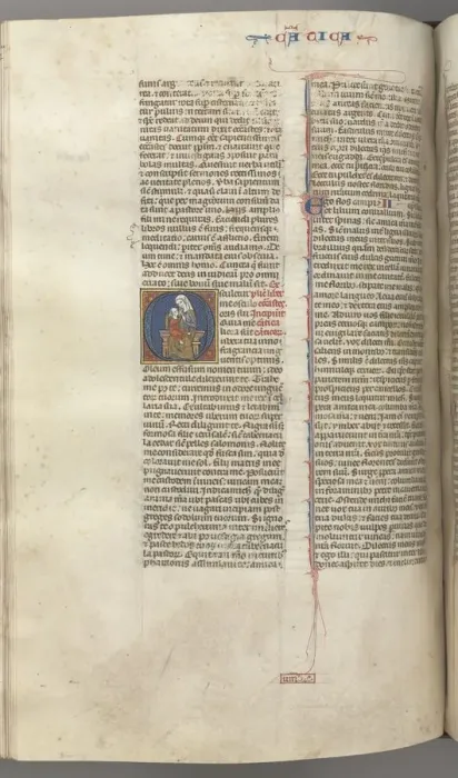 Framed Print : Fol. 249v, Song of Songs, historiated initial O, theVirgin and Child, c. 1275-1300 Framed Print : Fol. 249v, Song of Songs, historiated initial O, theVirgin and Child, c. 1275-1300