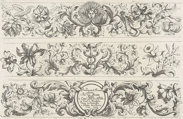 Foliage and flowers (Feuillages et Fleurs), 1719. Creators: Anders Bleckert von Nieroth