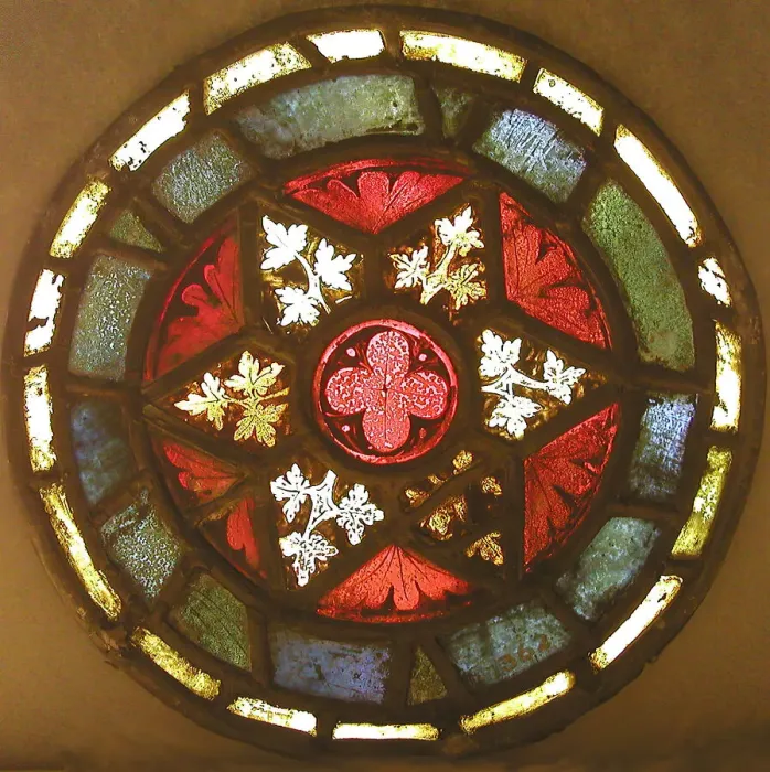 Framed Print : Foliate Medallion, French, ca. 1320. Creator: Unknown Framed Print : Foliate Medallion, French, ca. 1320. Creator: Unknown