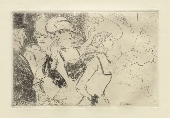 Framed Print : The Folies-Bergere, c. 1880-86. Creator: Jean Louis Forain (French, 1852-1931) Framed Print : The Folies-Bergere, c. 1880-86. Creator: Jean Louis Forain (French, 1852-1931)