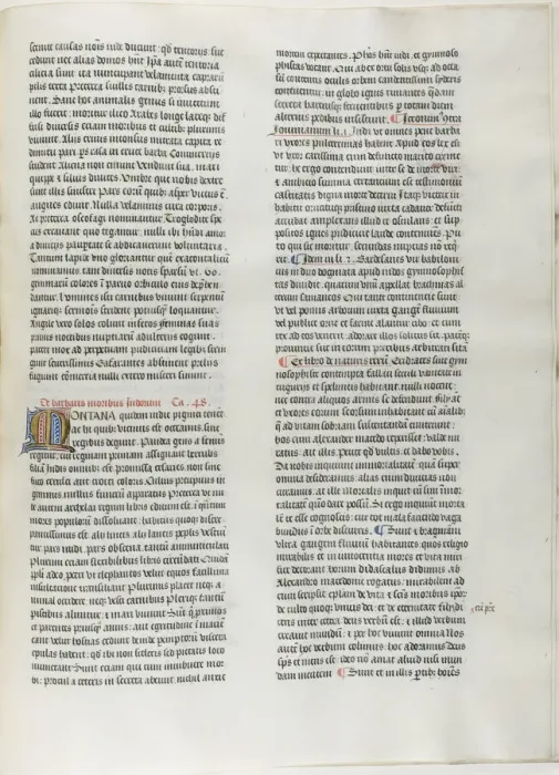 Framed Print : Folio Fifteen from Burchard of Sions De locis ac mirabilibus mundi, or an Illuminated... c. 1460. Creator: Burchard of Mount Sion Framed Print : Folio Fifteen from Burchard of Sions De locis ac mirabilibus mundi, or an Illuminated... c. 1460. Creator: Burchard of Mount Sion