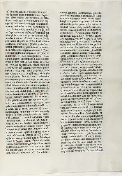 Folio Eighteen from Burchard of Sions De locis ac mirabilibus mundi, or an Illuminated... c. 1460. Creator: Burchard of Mount Sion