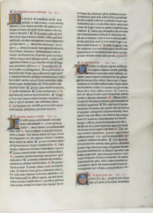 Framed Print : Folio Nineteen from Burchard of Sions De locis ac mirabilibus mundi, or an Illuminated... c. 1460. Creator: Burchard of Mount Sion Framed Print : Folio Nineteen from Burchard of Sions De locis ac mirabilibus mundi, or an Illuminated... c. 1460. Creator: Burchard of Mount Sion