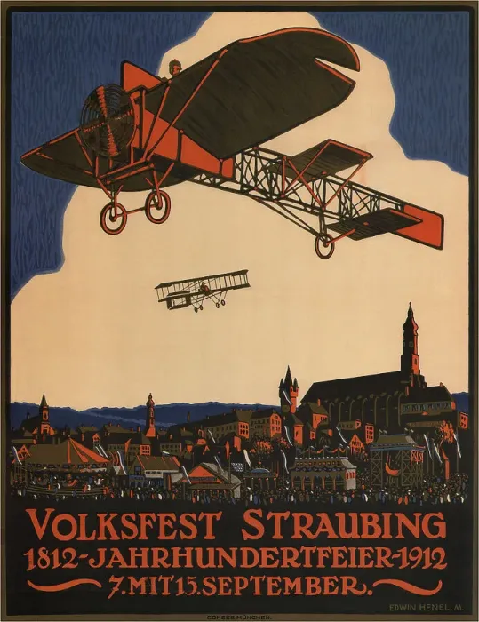 Framed Print : Folk festival Straubing, 1912. Creator: Henel, Edwin Hermann (1883-1953)