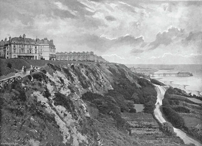 Framed Print : Folkestone: The Lees, c1900. Artist: Lambert Weston & Son Framed Print : Folkestone: The Lees, c1900. Artist: Lambert Weston & Son