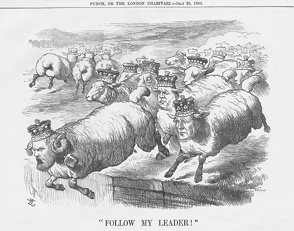 Follow My Leader!, 1884. Artist: Joseph Swain