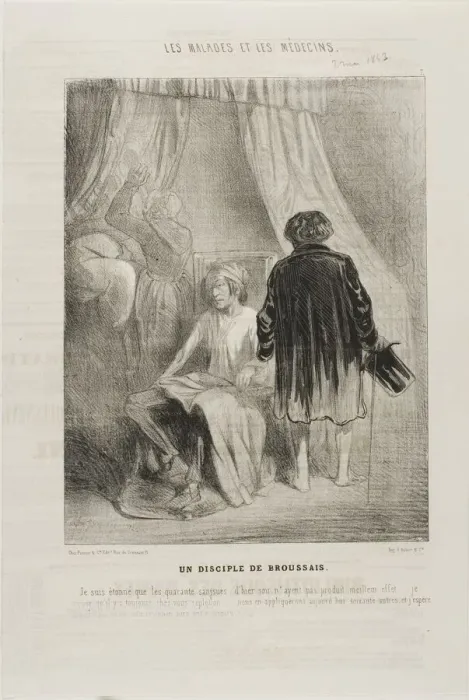 Framed Print : A Follower of Broussais (plate 7), 1843. Creator: Charles Emile Jacque Framed Print : A Follower of Broussais (plate 7), 1843. Creator: Charles Emile Jacque