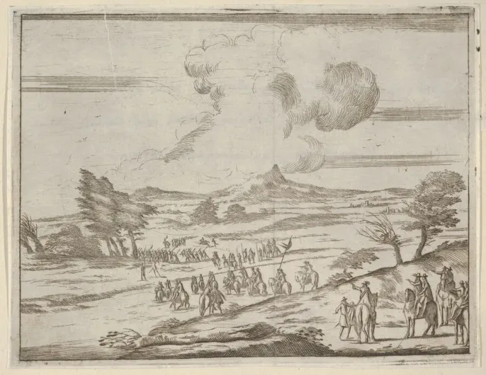 Framed Print : Following Francesco I d Estes Example, His Troops Safely Pass Torrents During Extreme Framed Print : Following Francesco I d Estes Example, His Troops Safely Pass Torrents During Extreme