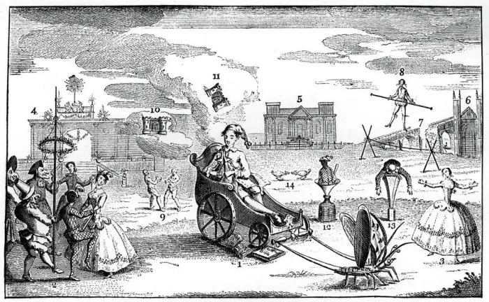 Framed Print : Folly Triumphant, 1749. Artist: LP Boitard Framed Print : Folly Triumphant, 1749. Artist: LP Boitard