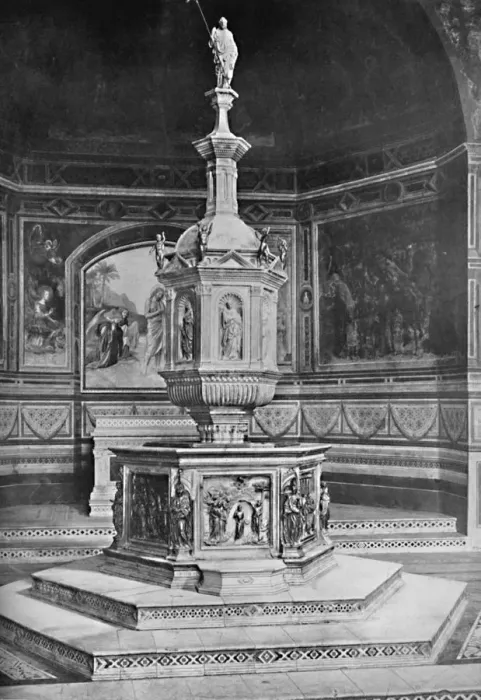 Framed Print : The Font in the Church of San Giovanni, Siena, 1903 Framed Print : The Font in the Church of San Giovanni, Siena, 1903