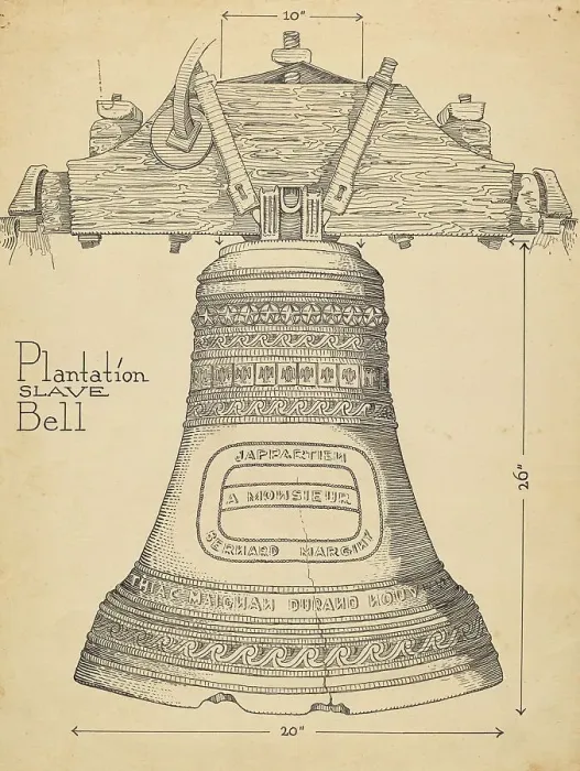 Framed Print : Fontainbleau Plantation Bell, c. 1936. Creator: Thomas Byrne Framed Print : Fontainbleau Plantation Bell, c. 1936. Creator: Thomas Byrne