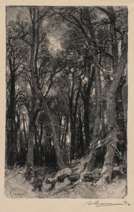 Framed Print : Fontainebleau Forest: Bas-Breau (La Foret de Fontainebleau: Le Bas-Breau), 1890 Framed Print : Fontainebleau Forest: Bas-Breau (La Foret de Fontainebleau: Le Bas-Breau), 1890