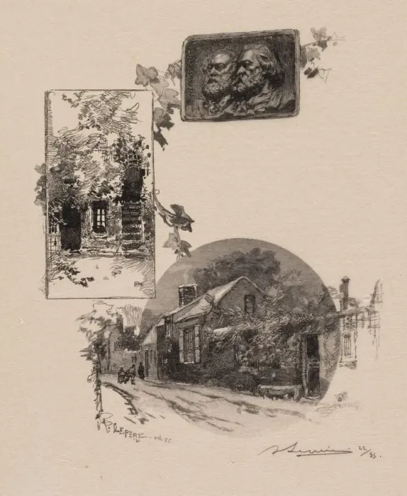 Framed Print : Fontainebleau Forest: Entry to Rousseaus Studio and the Millet Home (La Foret Framed Print : Fontainebleau Forest: Entry to Rousseaus Studio and the Millet Home (La Foret