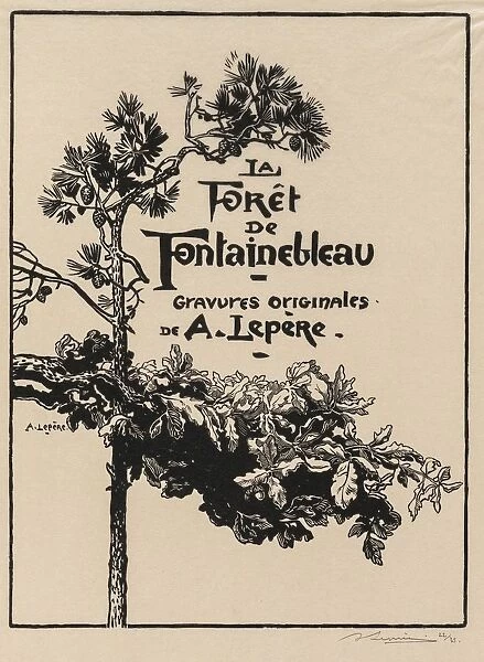 Fontainebleau Forest: Frontispiece (La Foret de Fontainebleau: Frontispice), 1908