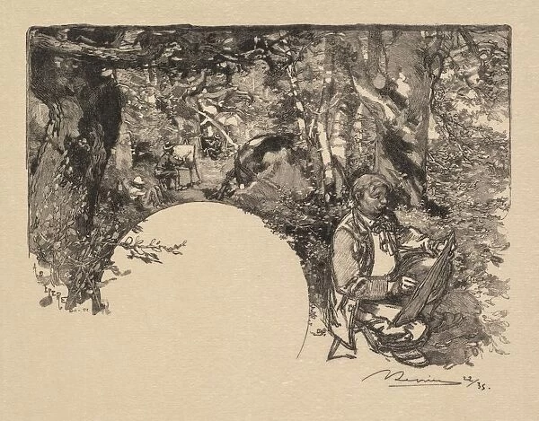 Fontainebleau Forest: The Painters (La Foret de Fontainebleau: Les Peintres), 1890