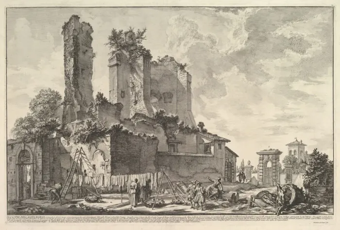 Framed Print : The Fontana dell Aqua Giulia (Vedute dell avanzo del Castello del Aqua Giulia), ca. 1753 Framed Print : The Fontana dell Aqua Giulia (Vedute dell avanzo del Castello del Aqua Giulia), ca. 1753