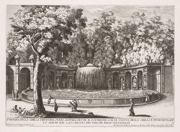 Fontana della Sibilla Tiburtina. Creator: Giovanni Francesco Venturini (Italian, 1650-1710)