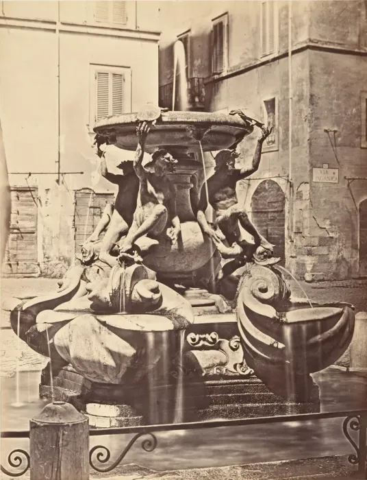 Framed Print : Fontana delle Tartarughe, 1848-52. Creator: Eugene Constant Framed Print : Fontana delle Tartarughe, 1848-52. Creator: Eugene Constant