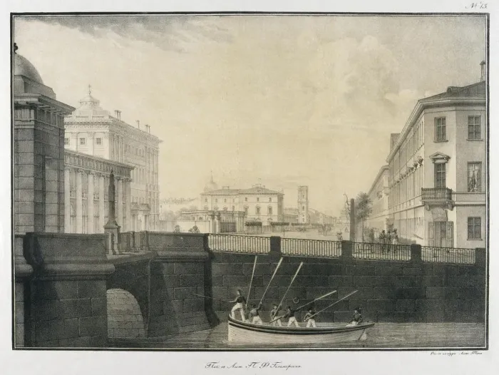 Framed Print : The Fontanka River near the Anichkov Bridge Framed Print : The Fontanka River near the Anichkov Bridge