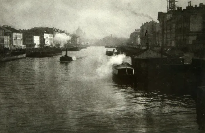 Framed Print : The Fontanka River in St Petersburg, Russia, 1900s. Artist: Fred Boisson Framed Print : The Fontanka River in St Petersburg, Russia, 1900s. Artist: Fred Boisson