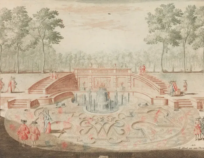 Framed Print : De Fontein van de Koninglijke door-eengevlochte Naam; voor de veiver Framed Print : De Fontein van de Koninglijke door-eengevlochte Naam; voor de veiver