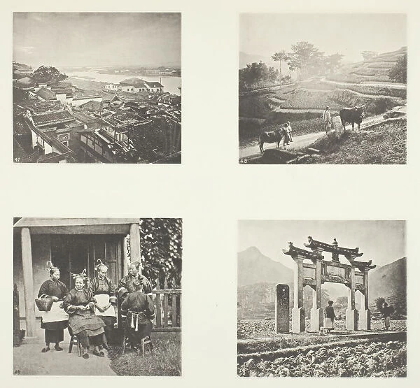 Part of Foochow Foreign Settlement; Terracing Hills; Foochow Field Women; A Memorial Arch