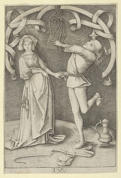 The Fool and the Lady. Creator: Israhel van Meckenem