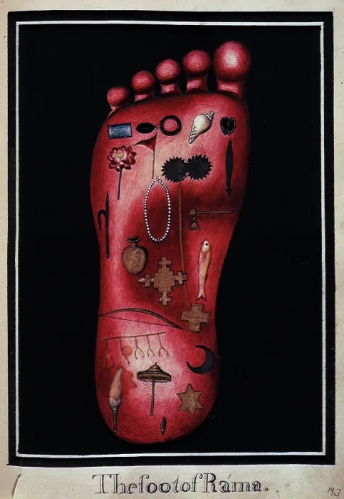 Framed Print : The foot of Rama, c1803-c1804. Creator: Unknown Framed Print : The foot of Rama, c1803-c1804. Creator: Unknown