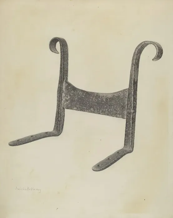 Framed Print : Foot Scraper, c. 1940. Creator: Julius Bellamy Framed Print : Foot Scraper, c. 1940. Creator: Julius Bellamy