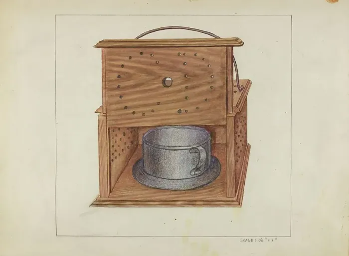 Framed Print : Foot Warmer, c. 1936. Creator: Gerald Bernhardt Framed Print : Foot Warmer, c. 1936. Creator: Gerald Bernhardt