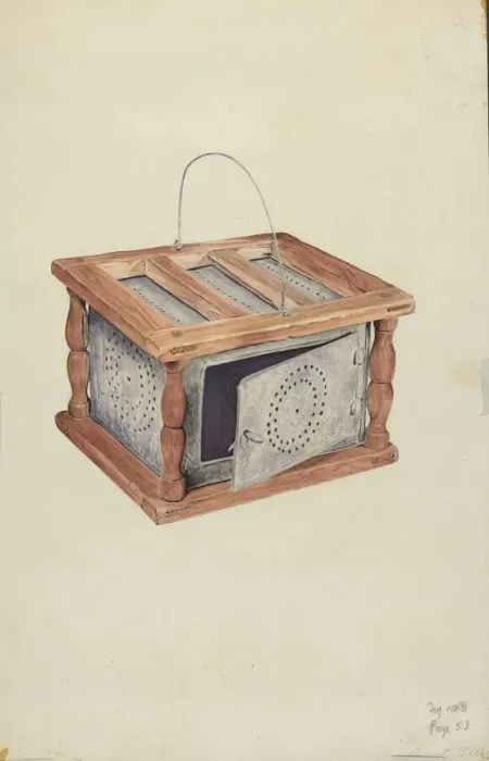 Framed Print : Foot Warmer, c. 1938. Creator: Robert Gilson