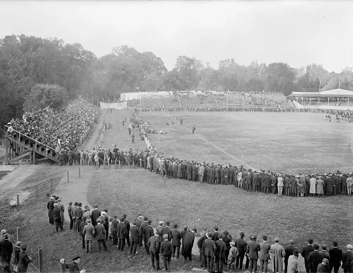 Framed Print : Football - Georgetown-Carlisle Game; Glenn Warner, 1912. Creator: Harris & Ewing. Football - Georgetown-Carlisle Game; Glenn Warner, 1912. Creator: Harris & Ewing Framed Print : Football - Georgetown-Carlisle Game; Glenn Warner, 1912. Creator: Harris & Ewing. Football - Georgetown-Carlisle Game; Glenn Warner, 1912. Creator: Harris & Ewing