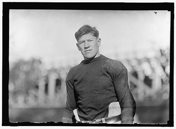 Football player Jim Thorpe, between 1910 and 1920. Creator: Harris & Ewing. Football player Jim Thorpe, between 1910 and 1920. Creator: Harris & Ewing