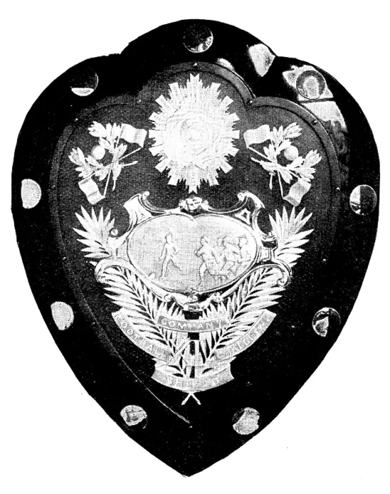 Framed Print : The football shield of the 1st Battalion Lancashire Regiment, 1895. Creator: Unknown Framed Print : The football shield of the 1st Battalion Lancashire Regiment, 1895. Creator: Unknown