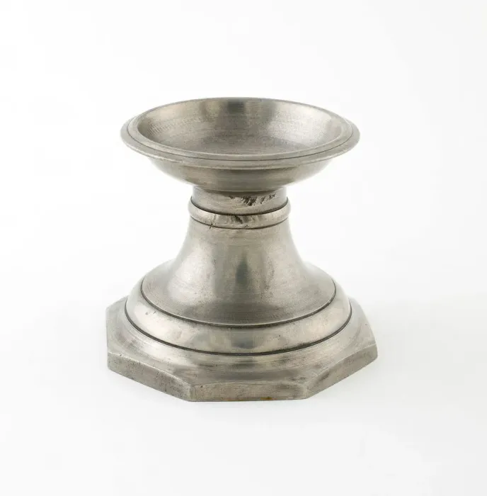 Framed Print : Footed Salt Cellar with Octogonal Base, Angers, c. 1830. Creator: Louis Alegre Framed Print : Footed Salt Cellar with Octogonal Base, Angers, c. 1830. Creator: Louis Alegre