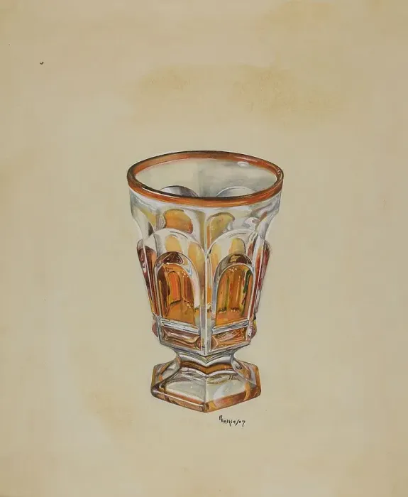 Framed Print : Footed Tumbler, c. 1936. Creator: Ralph Atkinson Framed Print : Footed Tumbler, c. 1936. Creator: Ralph Atkinson