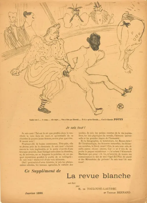 Framed Print : Footit and Chocolat (Footit et Chocolat) [left recto], 1895