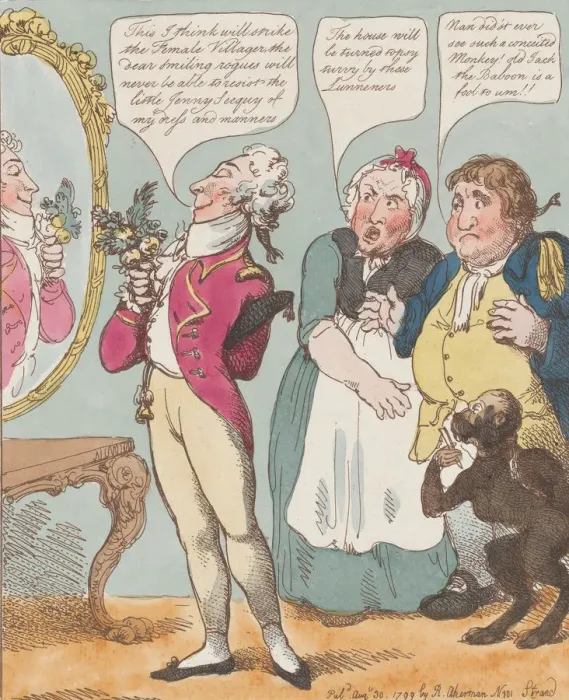 Framed Print : Footman, August 30, 1799. August 30, 1799. Creator: Thomas Rowlandson